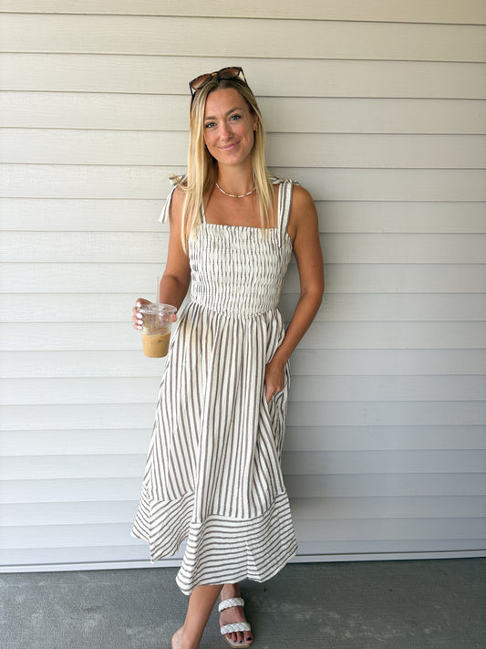 Stripe Maxi Dress
