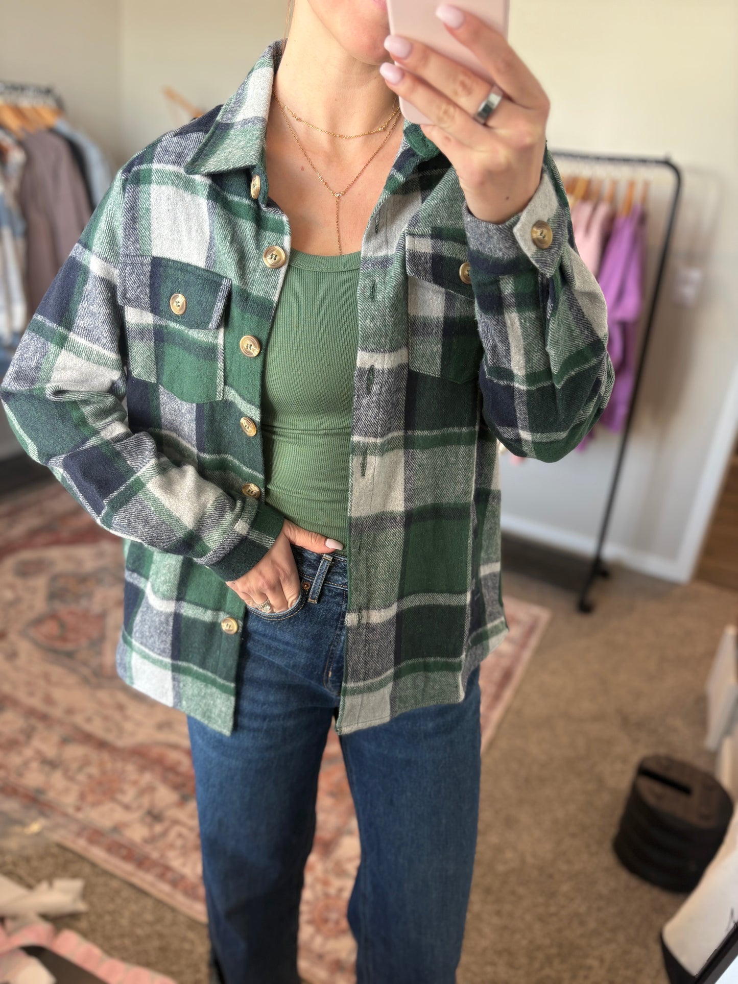 Plaid Flannel Shacket