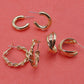 Twisted Trio Hoop Set