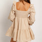 Beige Babydoll Dress