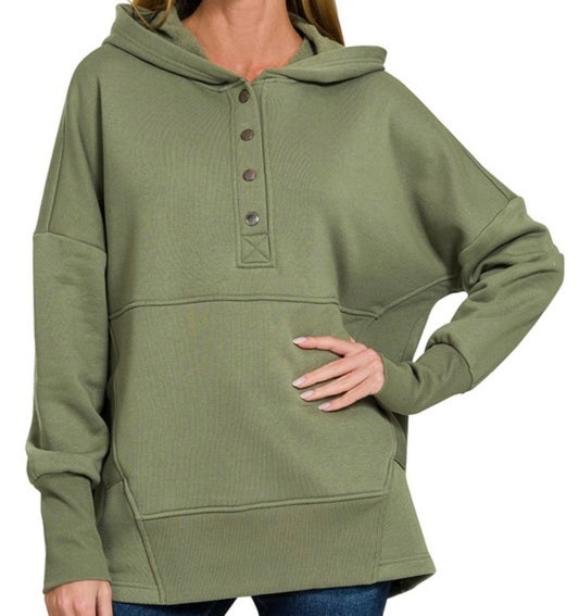 Fleece Hooded Pullover