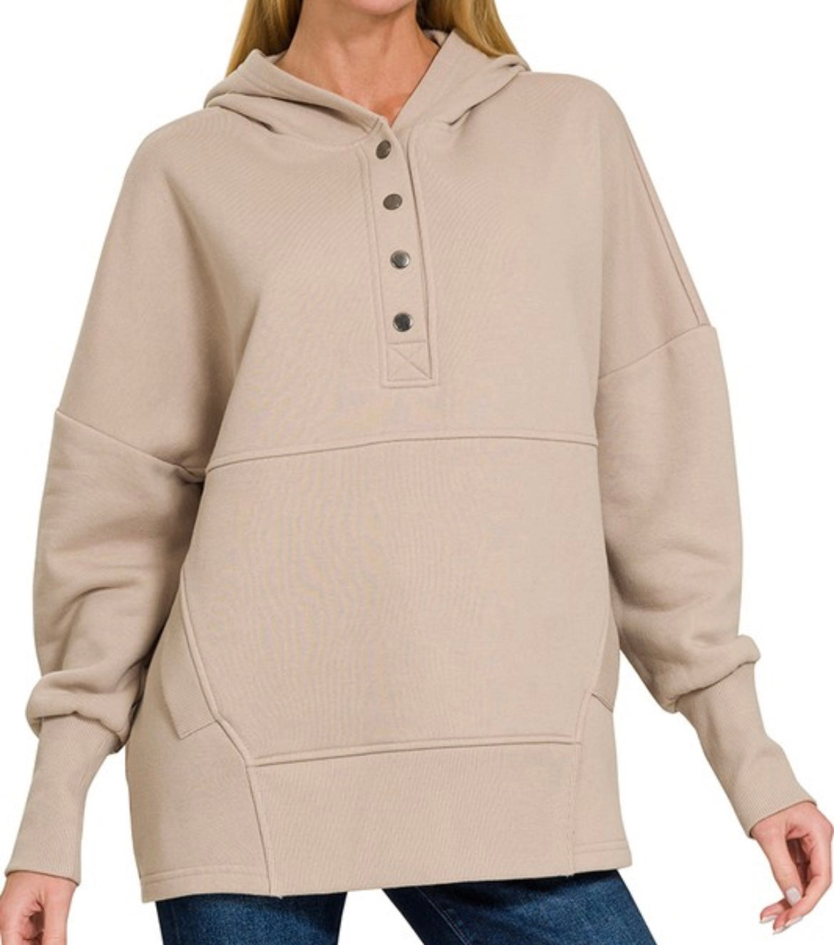 Fleece Hooded Pullover