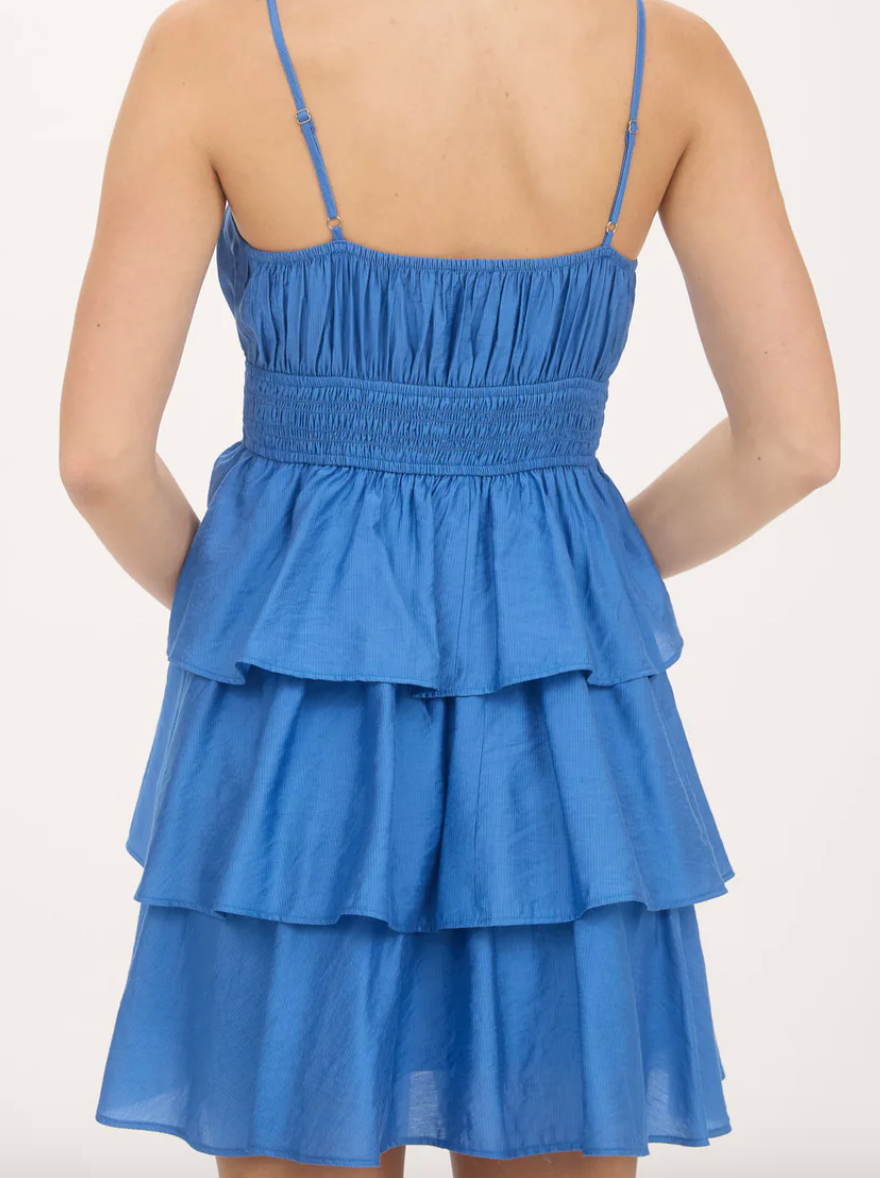 Dusty Blue Mini Dress