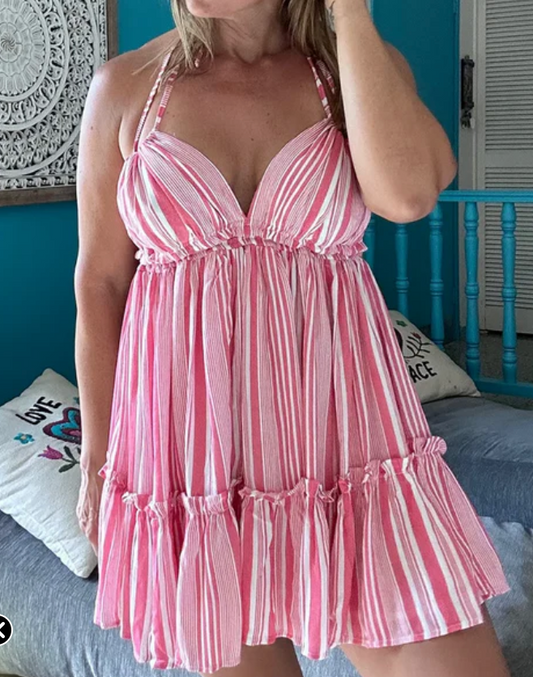 Striped Mini Dress