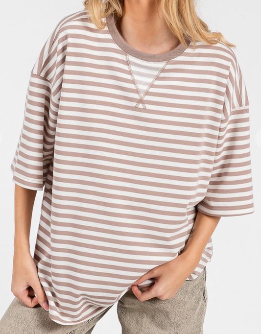 Striped Oversized Tee