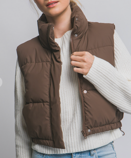 Espresso Puffer Vest