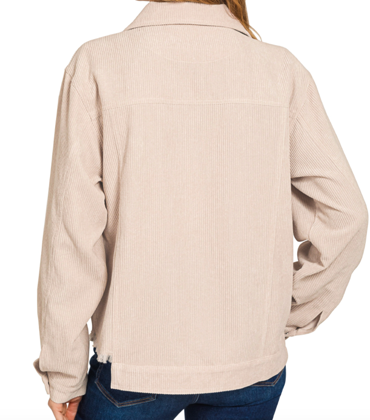 Distressed Corduroy Jacket