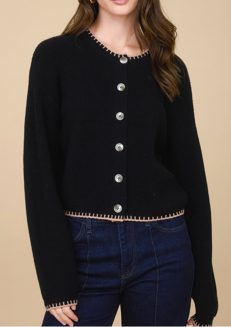 Stitched Cardigan