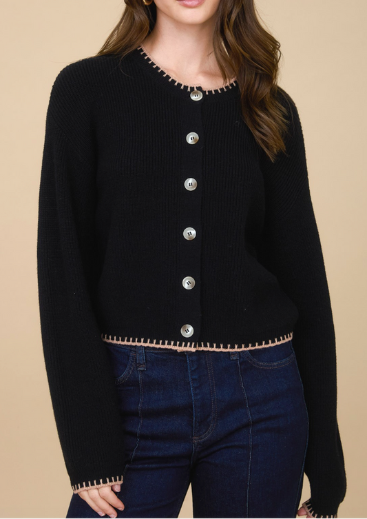 Stitched Cardigan