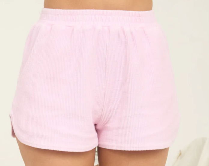 Light Pink Ribbed Set