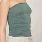 Hunter Green Strapless Top