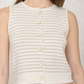 Stripe Cardigan Vest