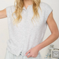 Grey Short Sleeve Cardigan