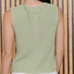 Round Neck Sleeveless Cardigan