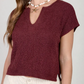 Maroon Short Sleeve Top
