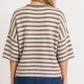 Stripe Short Sleeve Cardigan
