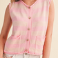 Pink Stripe Sweater Vest