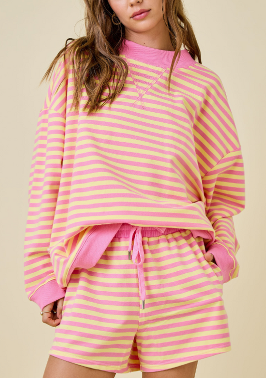 Pink Lemonade Mock Neck