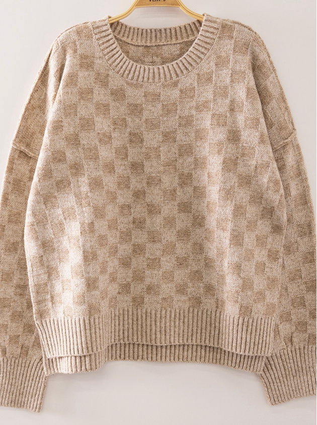 Checkerboard Sweater