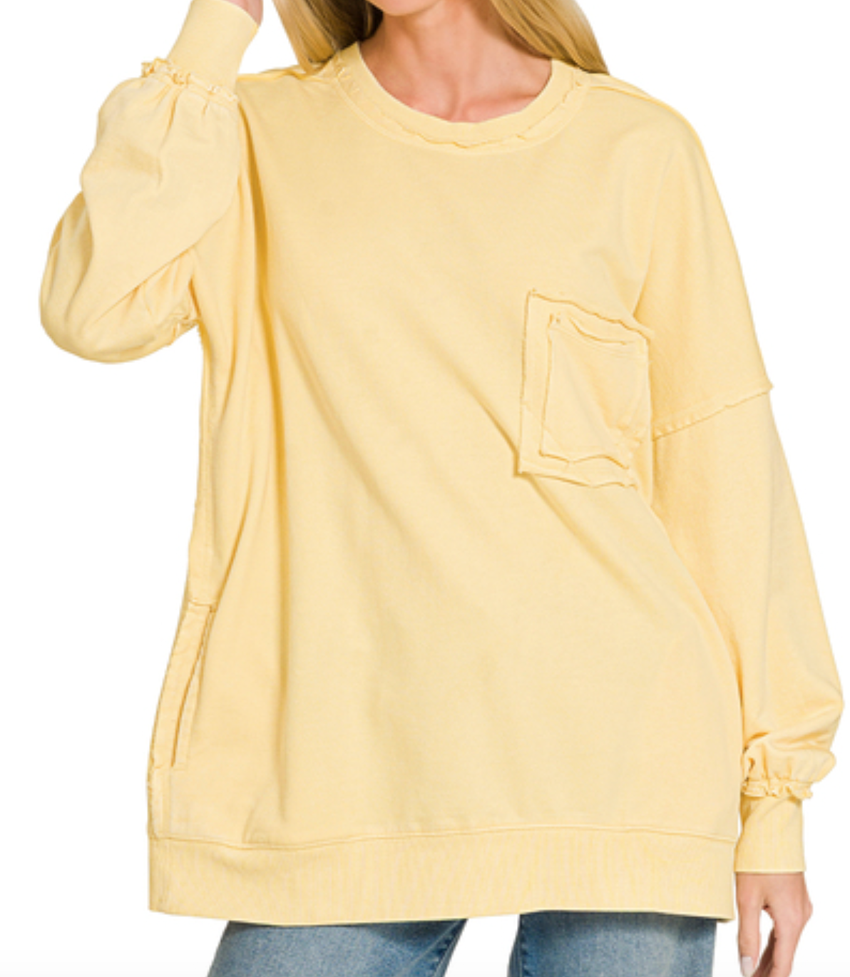 Acid Wash Pullover