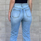 Distressed Straight Leg Jeans